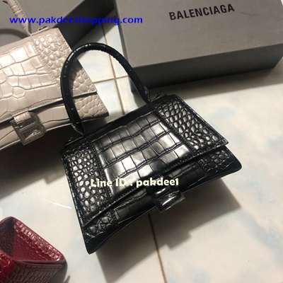ٻҾ2 ͧԹ : Balenciaga Hour Glass Size Croc bag  Hiend size 23 cm ҹ˹ѧ ҹ͹