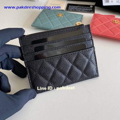 ٻҾ2 ͧԹ : Chanel Turquoise Zip Card original ˹ѧ ҹ¹´ ͹ ҹôش