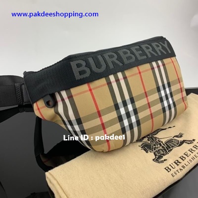 ٻҾ3 ͧԹ : Burberry Vintage Check nylon and leather belt bag Hiend ҹ˹ѧ ҹ͹
