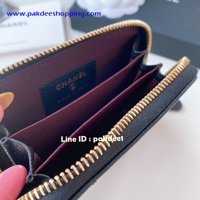 ٻҾ4 ͧԹ : Chanel Wallet original size 11 cm  ҹ˹ѧ ҹ͹ ҹôش