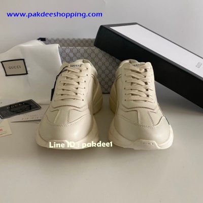 ٻҾ5 ͧԹ : Rhyton Gucci logo leather Sneaker Original ҹҡ ͹ͧش
