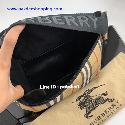 ٻҾ6 ͧԹ : Burberry Vintage Check nylon and leather belt bag Hiend ҹ˹ѧ ҹ͹